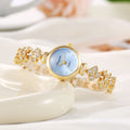 2025 New Quartz Bracelet Watch Fashionable Western Southeast Asia Cross-Border Bestseller Rhinestone Round Dial