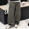 Girls' Faux Layered Striped Polo Wide-Leg Pants Set