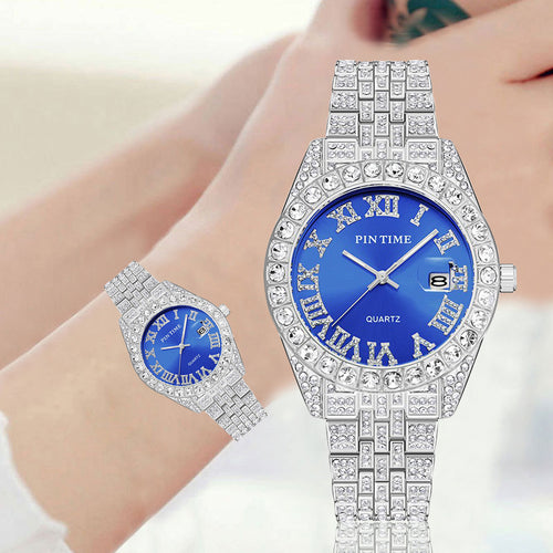 PINTIME / Item Time Watch Men Export Overseas Quartz Bestseller Watch Rhinestone Dial Simple Watch Dropship OK