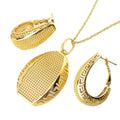 Western Middle East Retro Overseas Jewelry Set Height Precious Bride Wedding Versatile Pendant Necklace Earrings Set 2-Piece Set