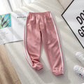 Girls' Embroidered Wide-Leg Pants with Lace Trim
