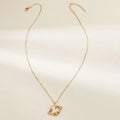 New Import Fashionable Alloy Cutout Rhinestone Planet Necklace Simple Star Rhinestone Small Cosmos Women Necklace