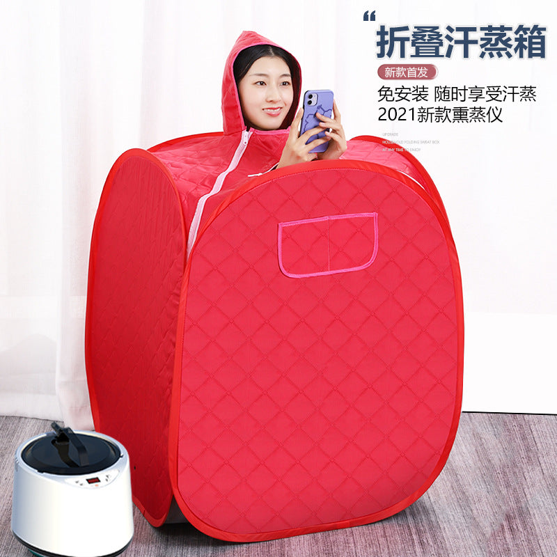 Portable Folding Sauna Box - Steam Sauna Tent with Steamer