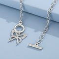 2025 New Butterfly OT Clasp Necklace Women Sweet Cool Clavicle Chain Retro Hip-Hop Minimal Necklace N6350