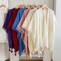 Women's Summer Hollow-Out Fringe Sun-Protection Lightweight Cardigan + Shawl + Top 20 - White