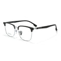 Beesfen New BW51010Z Cinnabar Sun Glasses Prescription With Rx Polygon Big Frame Ultra-Light Pure Titanium Glasses