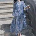 Women's Summer Zen Office Petite Skirt + Shirt Set 2026 | Summer Mini Skirt - Top + Skirt (Two-Piece Set)