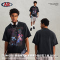 ARTIE Spring/Summer High Street Washed Distressed Printed Loose Fit T-Shirt