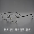 Beesfen 132 Width Small-Frame High Count Prescription Glasses Men Small Face Frame Ultra-Light Pure Titanium Frame