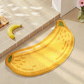 bathroom floor mat non-slip mat fruit creative flocking mat home bathroom door strong absorbent carp