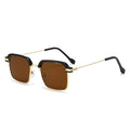2024 New Retro Square Men Browline Frame UV-Proof Men Sunglasses Overseas Glasses Wholesale
