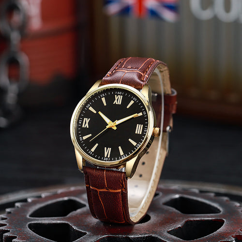 Export Live Mens Watch New Formal Mens Watch Casual Geneva Quartz Watch Belt Watch