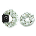 For iwatch Apple Samsung Daisy Flower Print Fresh Women Large Cord Hair Tie Combo Set Apple Band