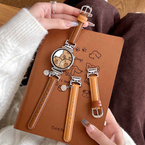 Fits Huawei gt6 / 5 Watch Band Summer New Cartoon Link Leather watchgt4 Watch Band gt7 Light Luxury Women