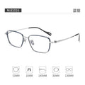 Beesfen 81016ST Ultra-Light Pure Titanium High Prescription Glasses Frame Men Width Edge Small-Frame Square Frame Designer Frame