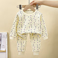 children's underwear pure cotton set autumn new boys' autumn clothes and long johns baby pajamas gir
