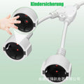 34CM16A German standard European standard male to female power cord one to two sockets Ac plastic wire