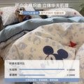 A类全棉华夫格贝壳边卡通四件套纯棉床单被套床笠学生宿舍三件套