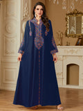 Women's Ethnic Long Sleeve Loose Dress + Long Skirt Set 2026 | Summer Mini Skirt - Apricot