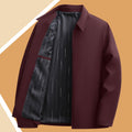 on behalf of spring and autumn coats, middle-aged and elderly men's lapel jackets, autumn dad and el