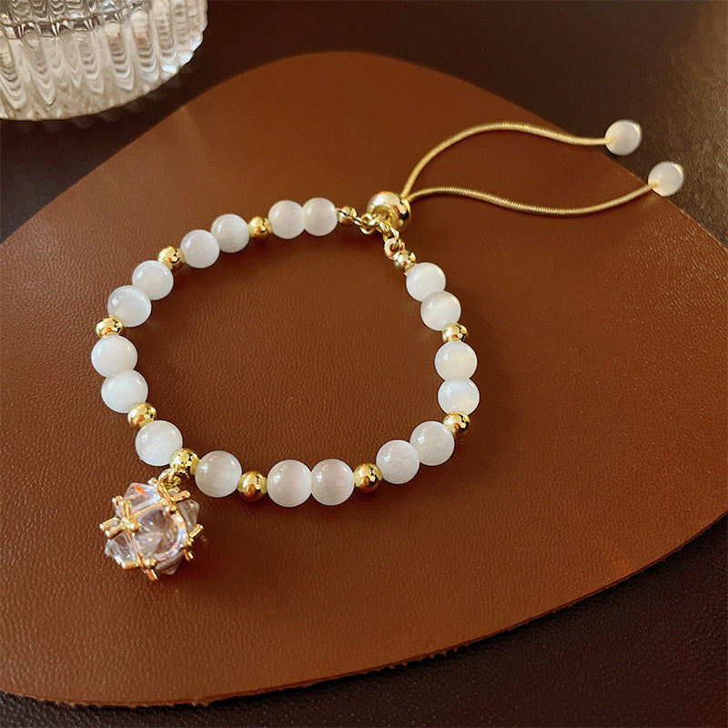 Chinese-Style Tiger's Eye Beaded Bracelet - view 12