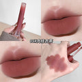 kakashow nude velvet lip glaze, water-glossy plump lips, moisturizing, not easy to fade, colorful an
