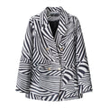 Women's Fall Korean School Loose Blazer + Top 2026 | Casual Blouse - Houndstooth Pants