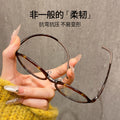 Korean Style Artsy Oval Round F9510ZM Book Nerd Frame Fashionable Cat-Eye Glasses Frame Women Cinnabar Sun Glasses Wholesale