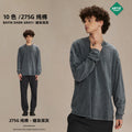 Unisex Fall/Winter 275G Snow-Denim Batik Crew Neck T-Shirt