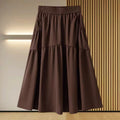 Summer Fashion Elegant High Waist Loose Mid-Length Long Skirt