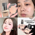 CAPPUVINI清透裸肌粉底液 裸色玻璃瓶哑光持妆少女感平价学生彩妆