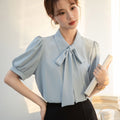 Summer Professional Formal Chiffon Short Sleeve Shirt