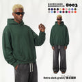 ARTIE Men's Retro 365G Washed Distressed Frayed Edge Fleece-Lined Hoodie