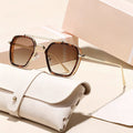 Pair Bridge Metal Sunglasses Western Fashionable Trendy New Unisex Personality Versatile Driving Sun-Proof Premium Sunglasses
