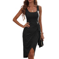Women's Square Neck Sleeveless Dress