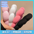 Korean Style Wool Scarf Fabric Sponge Twist Headband High Crown Head Headband Face Wash Makeup Cloud Headband Factory Custom Wholesale