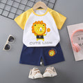 Women's Summer Cotton Short Sleeve Set 2026 | 2 Piece Outfit Set - Orange