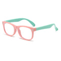 New Fashionable Kids Blue-Light Glasses Silicone Temple Baby Computer Goggles Glasses Unisex Kids Universal Plano