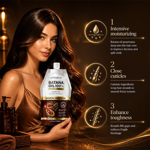 跨境KORMESIC巴塔纳角蛋白护理发膜Hair masks外贸厂家现货批发