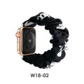 For Halloween Stretch Printed iwatch7 / 8 Band Fabric Large Cord Hair Tie Expand Apple Watch 22mm