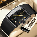 Swiss Brand Ultra Thin Mens Watch Waterproof Date Mesh Band Formal Watch Live Export Bestseller Drop Ship