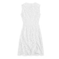 Lin Chiling Style Pink Lace Sleeveless A-Line Dress