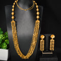 Vintage Jewelry Niche Light Luxury Artsy Versatile Multi-Layer Xiaomi Bead Necklace Flower Tassel 2-Piece Set