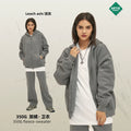 ARTIE Men's Fall/Winter 350G Loose Fit Double Zip Fleece-Lined Hoodie