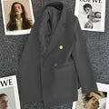Women's Fall Korean Casual Petite Blazer 2026 - Red