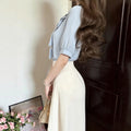 Summer Office Professional Chiffon Short Sleeve Shirt