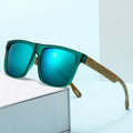New Retro UV-Proof Bamboo Wood Men Sunglasses Trendy Versatile Sunglasses Overseas Fashionable Sunshade Sunglasses
