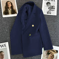 Women's Fall Elegant Slimming Blazer + Top 2026 | Casual Blouse - Orange Red