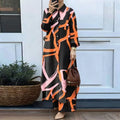 Elegant Long Sleeve Loose Shirt + Pants 2-Piece Set