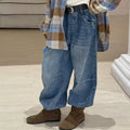 Girls' Plaid Shirt, Tee & Jeans 3-Piece Set